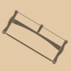 エスカー 折りたたみ木製バックソー